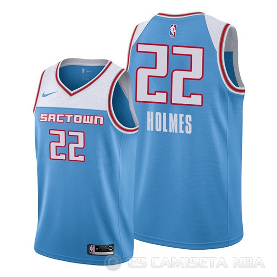 Camiseta Richaun Holmes #22 Sacramento Kings Ciudad Azul - Haga un click en la imagen para cerrar